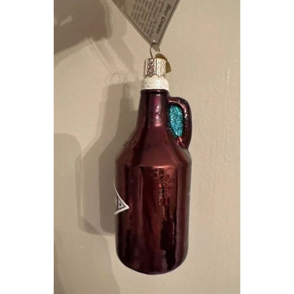 Old World Christmas Ornament Beer Growler